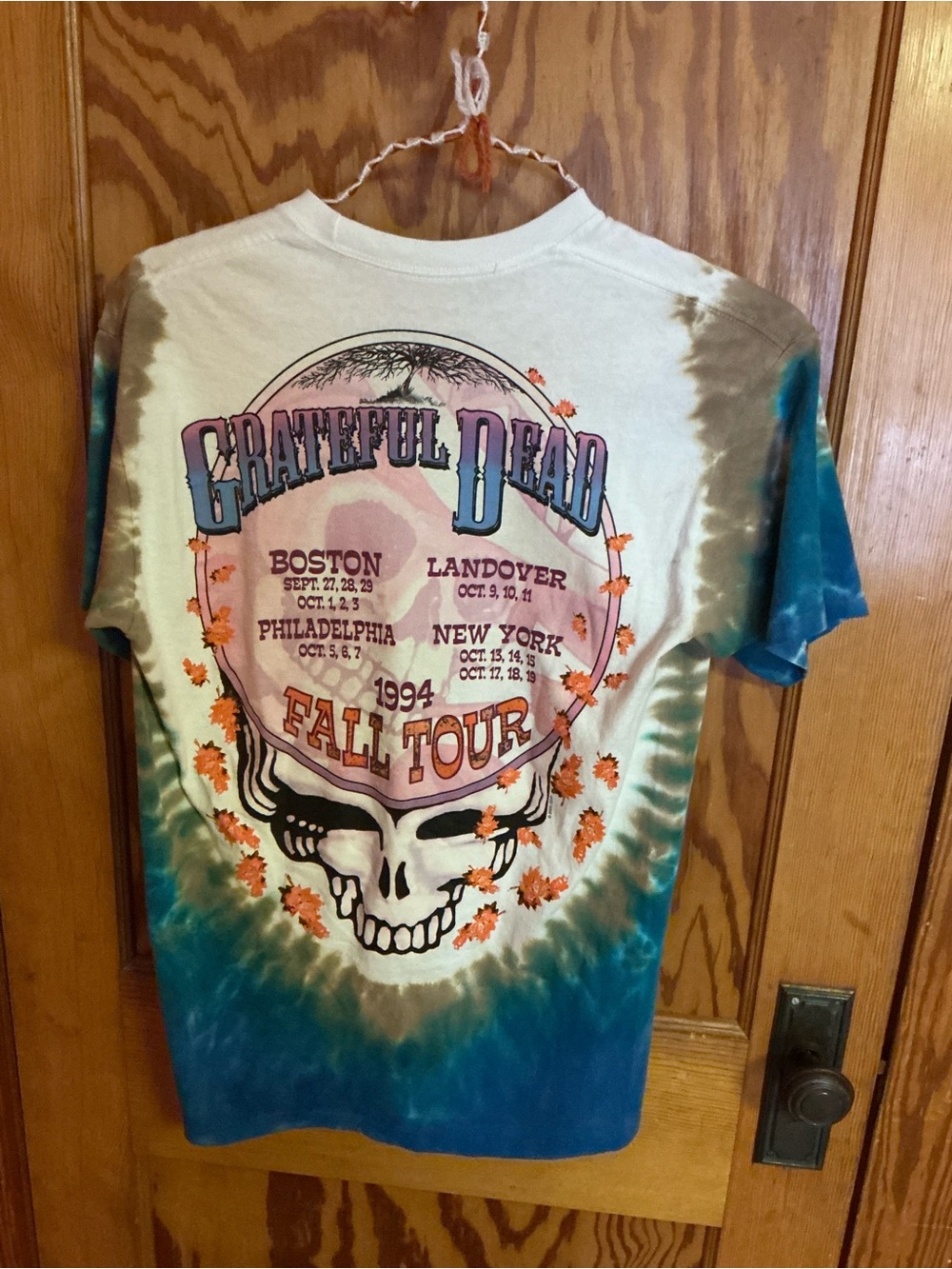 Liquid Blue Grateful Dead Harvester Tie Dye T Shirt Medium Fall Autumn Deadhead - Picture 5 of 9